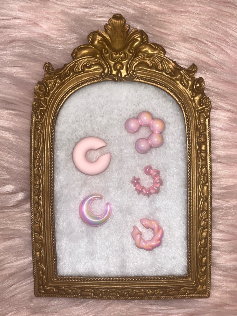 5 PIECE Pink Ear Cuffs Set